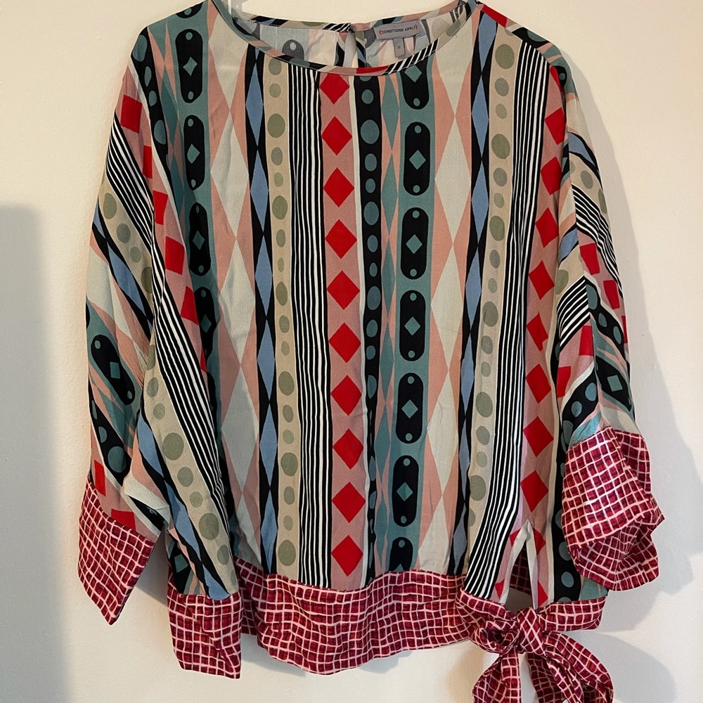 Geometric Dolman Sleeved Top - Anthropologie
